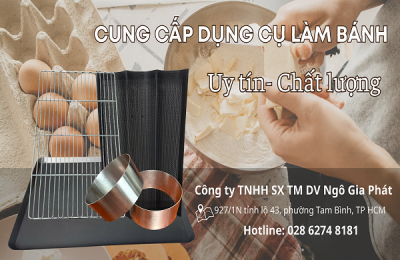 LÀM BÁNH, KINH DOANH BAKERY NHƯNG CHƯA BIẾT MUA DỤNG CỤ Ở ĐÂU VỪA CHẤT LƯỢNG LẠI GIÁ CẢ PHẢI CHĂNG? 