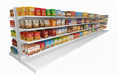 Ứng dụng kệ trưng bày đơn và kệ trưng bày đôi trong cửa hàng hiện đại