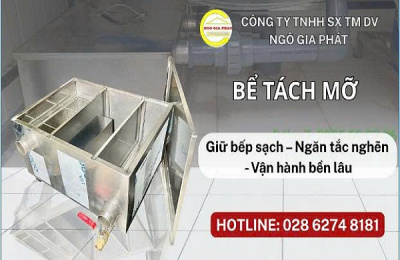 BỂ TÁCH MỠ INOX 304 - BỀN, DỄ LẮP ĐẶT, VỆ SINH, AN TOÀN KHI SỬ DỤNG 